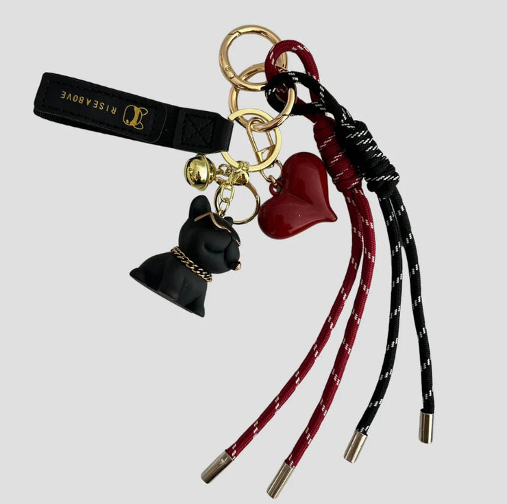 Bag Charm Set Dog & Heart