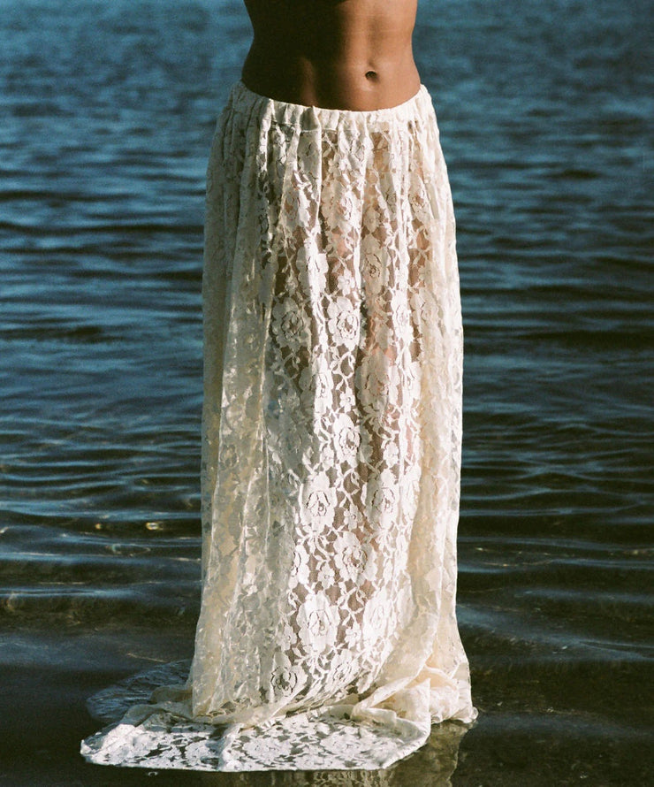 The Lace Slip Skirt