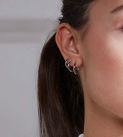 Triple Pair Hoops Gold