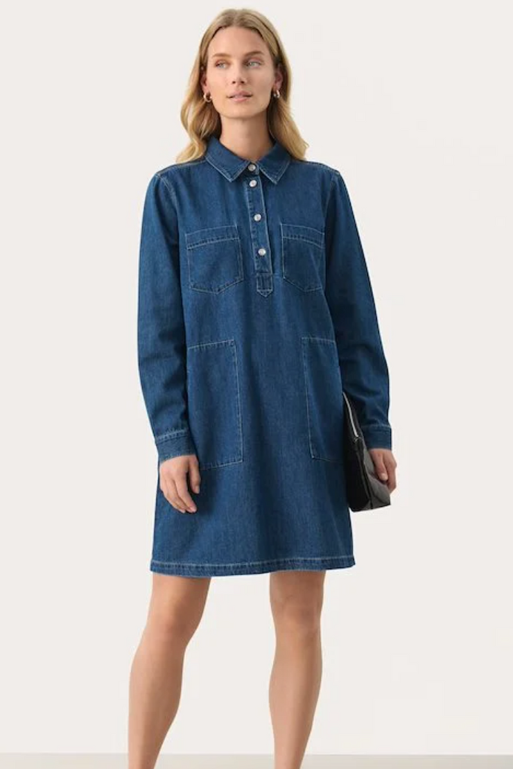 StinePW Dress Jeansblue