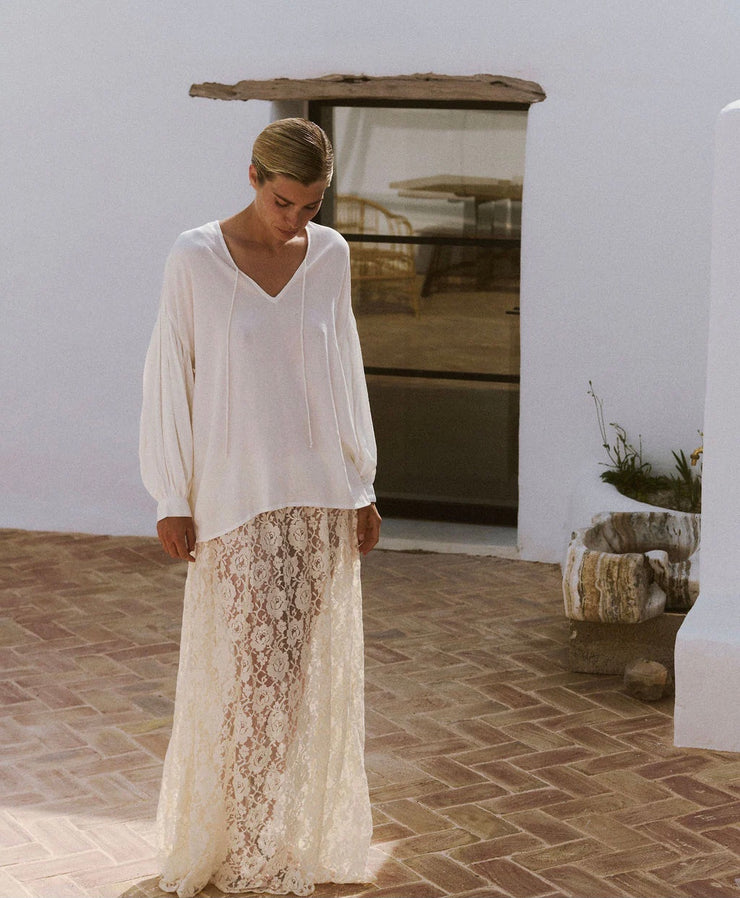The Lace Slip Skirt