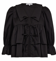 CoCC Crisp Collar Blouse Black