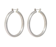 Amalfi Tube Hoops Silver