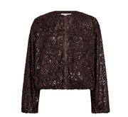 SophieCC Sequin Balloon Jacket