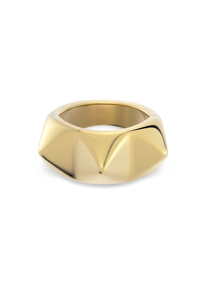 Peak Rivet Ring Gold Gold