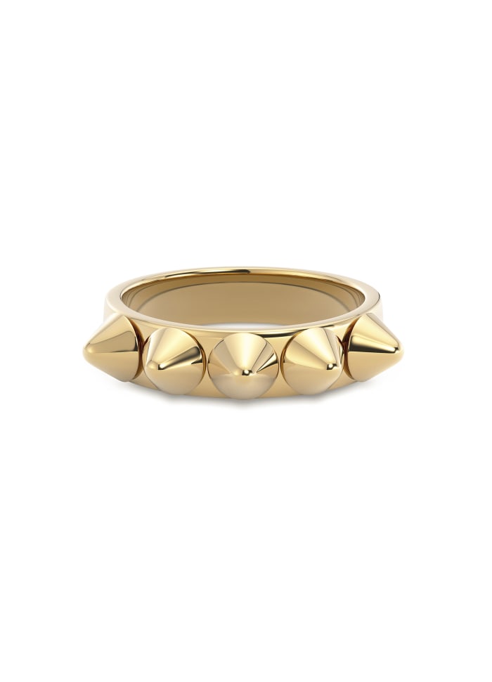 Peak Ring Single Gold Gold