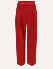 Wide Leg Long Pants Bordeaux