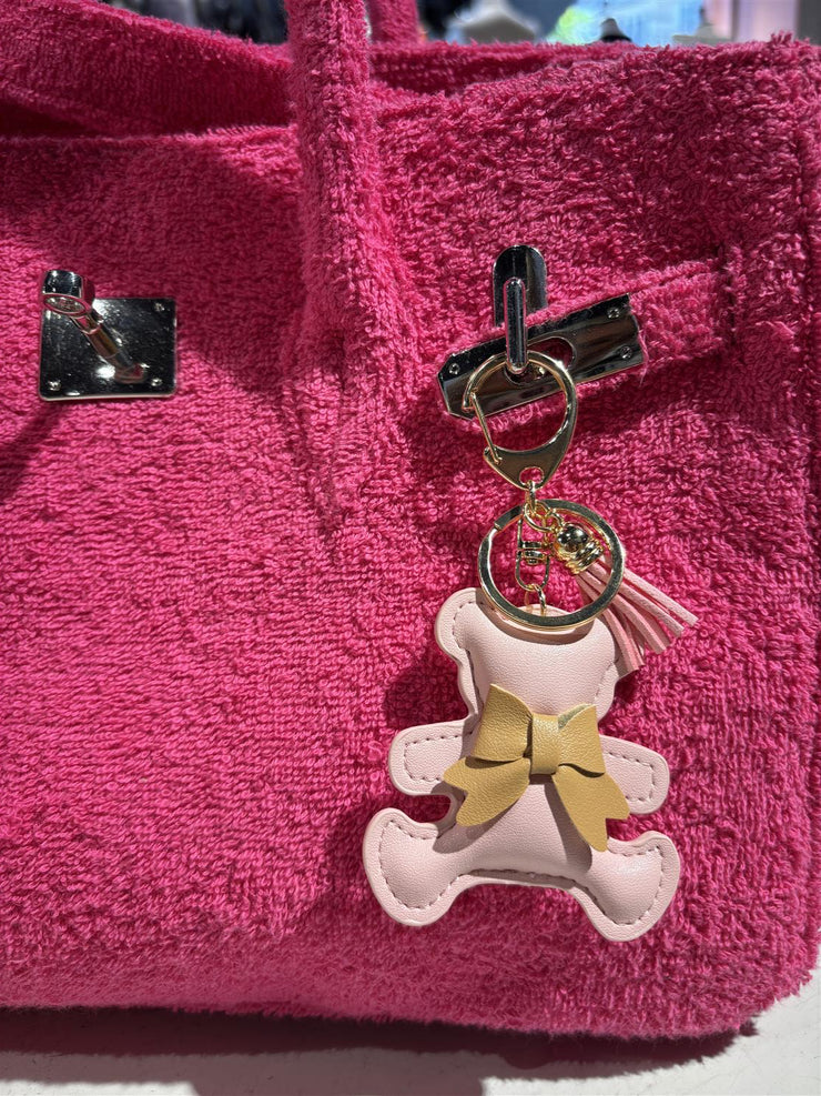 Bear Bag Charm/Pink