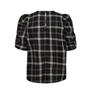 SallyCC Check SS Blouse