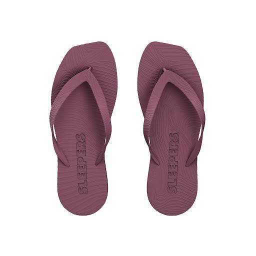 Tapered High Platform Burgundy