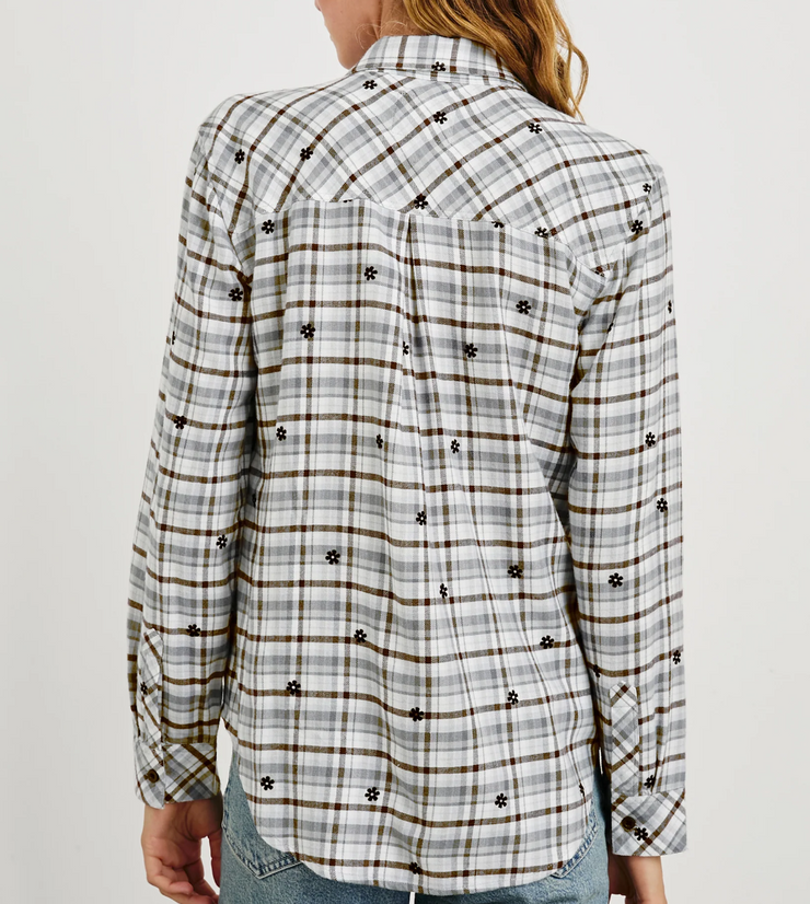 Milo Shirt Brown, White, Grey Check