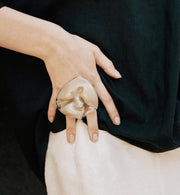 Beige Flower Ring