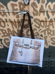 "Birkin" Grocery/Beach-bag