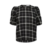 SallyCC Check SS Blouse