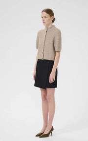 GZpaula melange MW wrap skirt