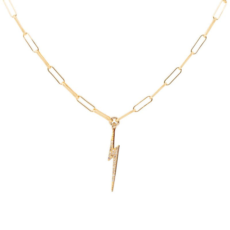 Bolt Chain Necklace Gold