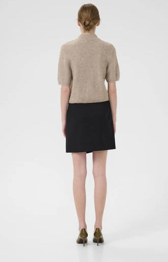 GZpaula melange MW wrap skirt