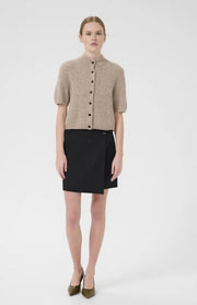GZpaula melange MW wrap skirt