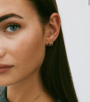 Infinity Knot Studs S Gold