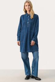 StinePW Dress Jeansblue