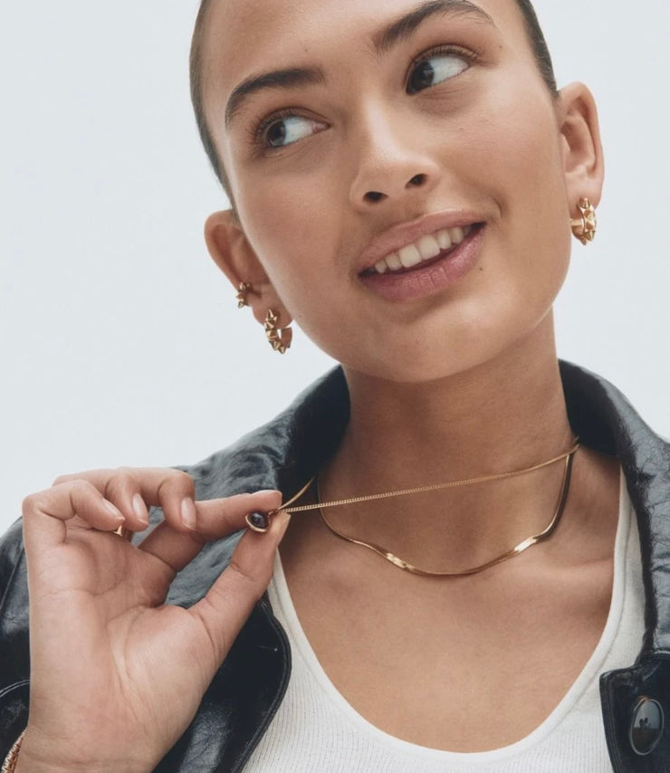 Peak Hoops Icon L Gold