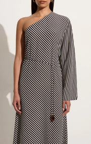 Gino Midi Dress Black Stripe