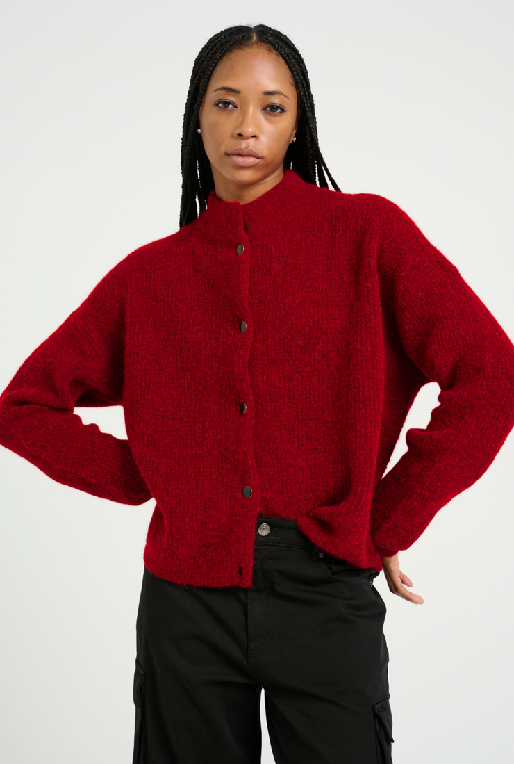 AlphaGZ Short Cardigan Red