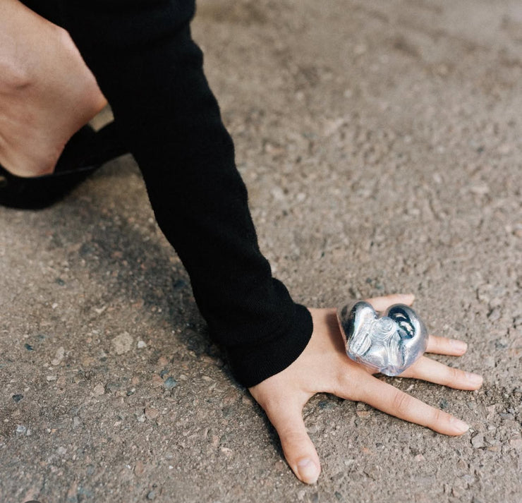 Silver Flower Ring