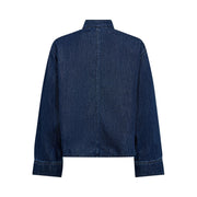 AzminaCC Denim Placket Blouse