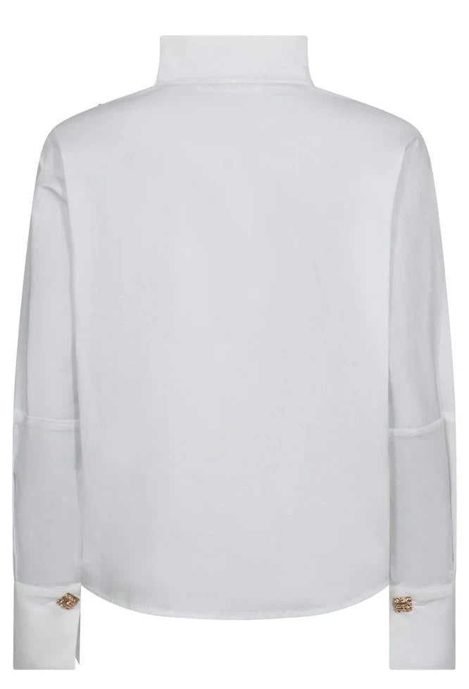 SannaCC Asym Button Blouse