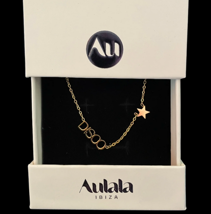 Disco Star Chocker Necklace Gold