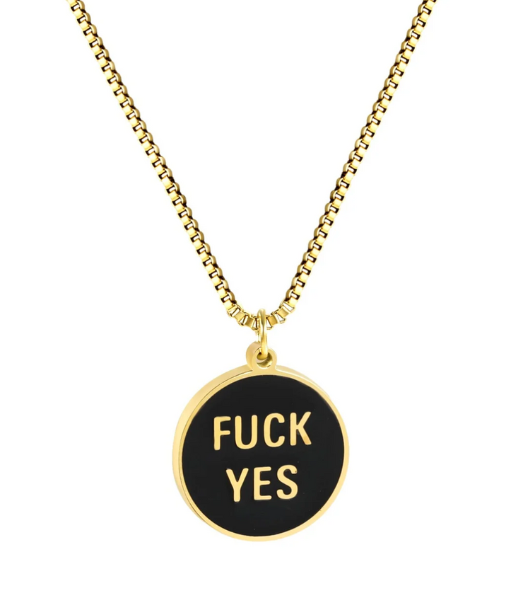 Fuck Yes Pendant Necklace Gull