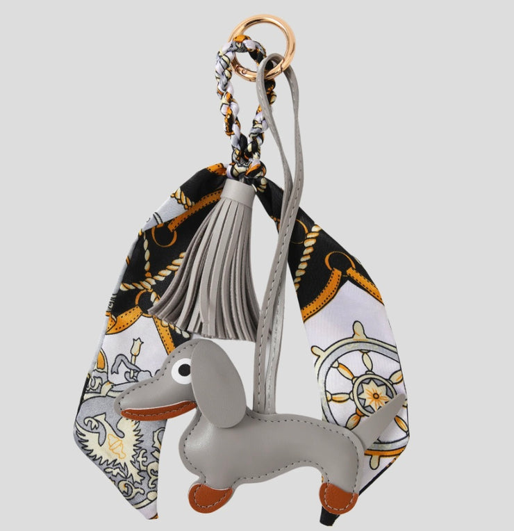 Dog Bag Charm/Grey