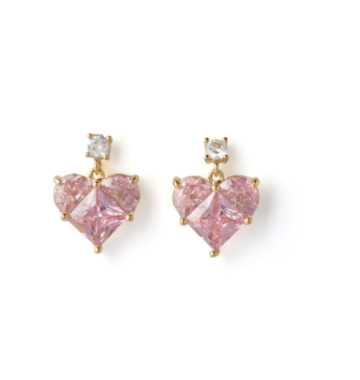 Baby Love Earrings Pink/Gold