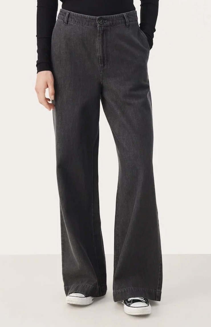 CoraliePW Trouser Washed Black