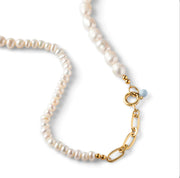 Pearlie Necklace Pearl Gold