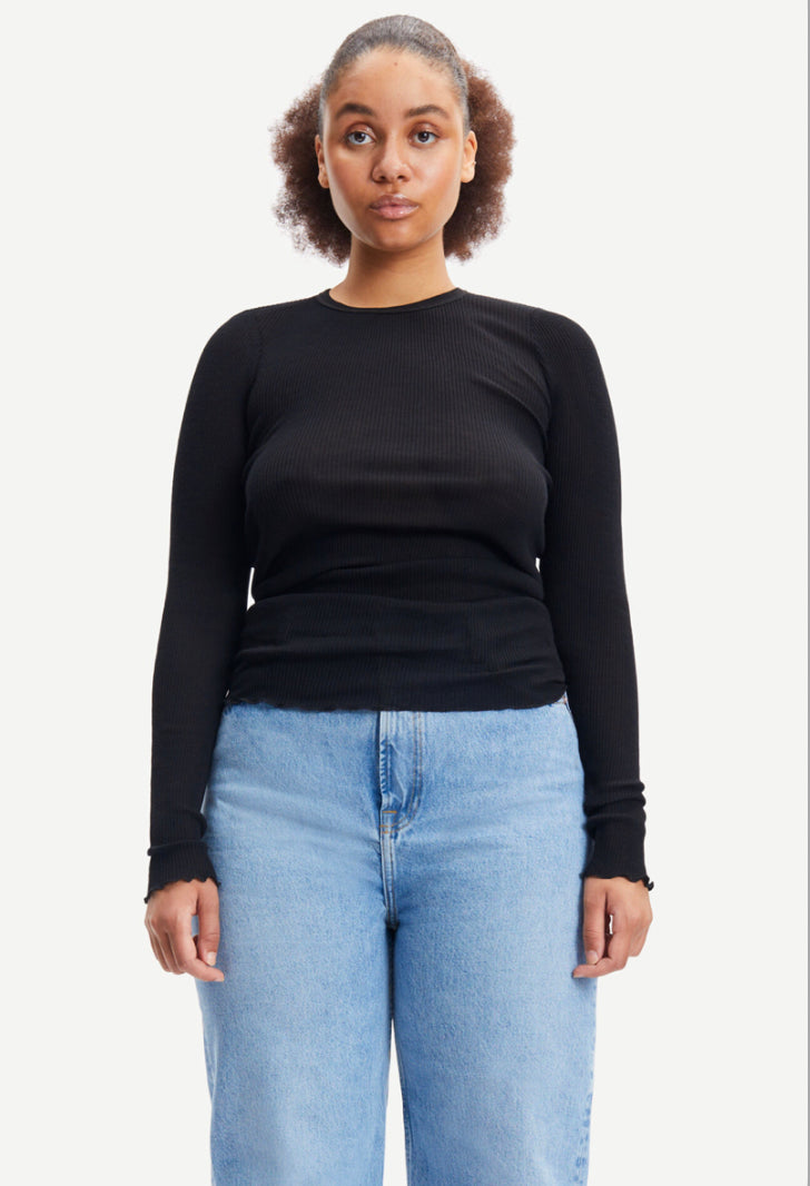 Doudo ls t-shirt Black