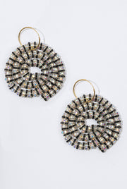 Zebra Lumaca Earrings Black/Silver