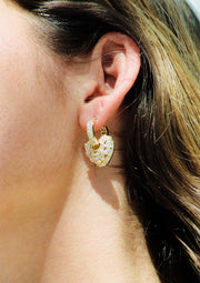 Puzzle Earrings Gold