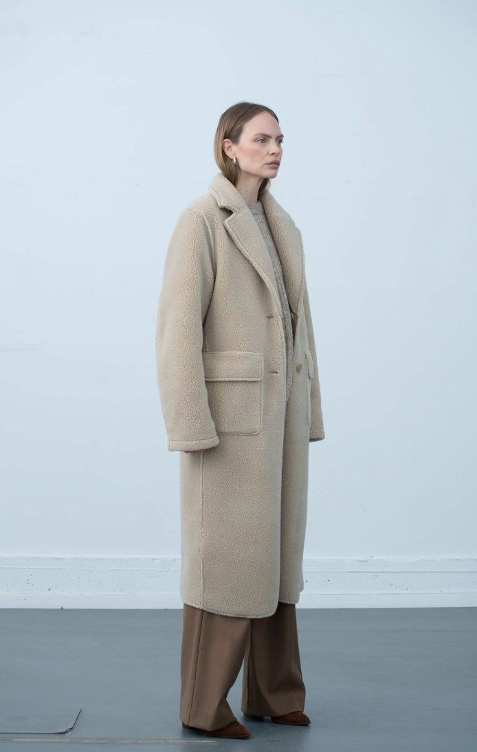 Wyatt Faux Shearling Ecru