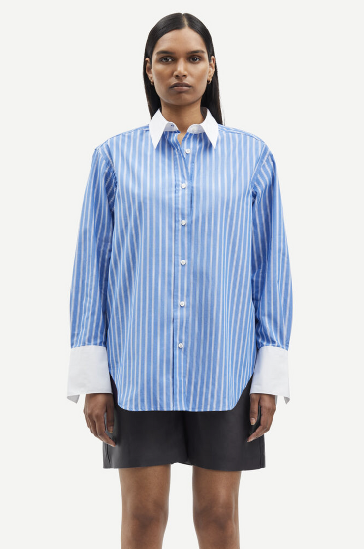 Salovas shirt 13072 Blue Stripe