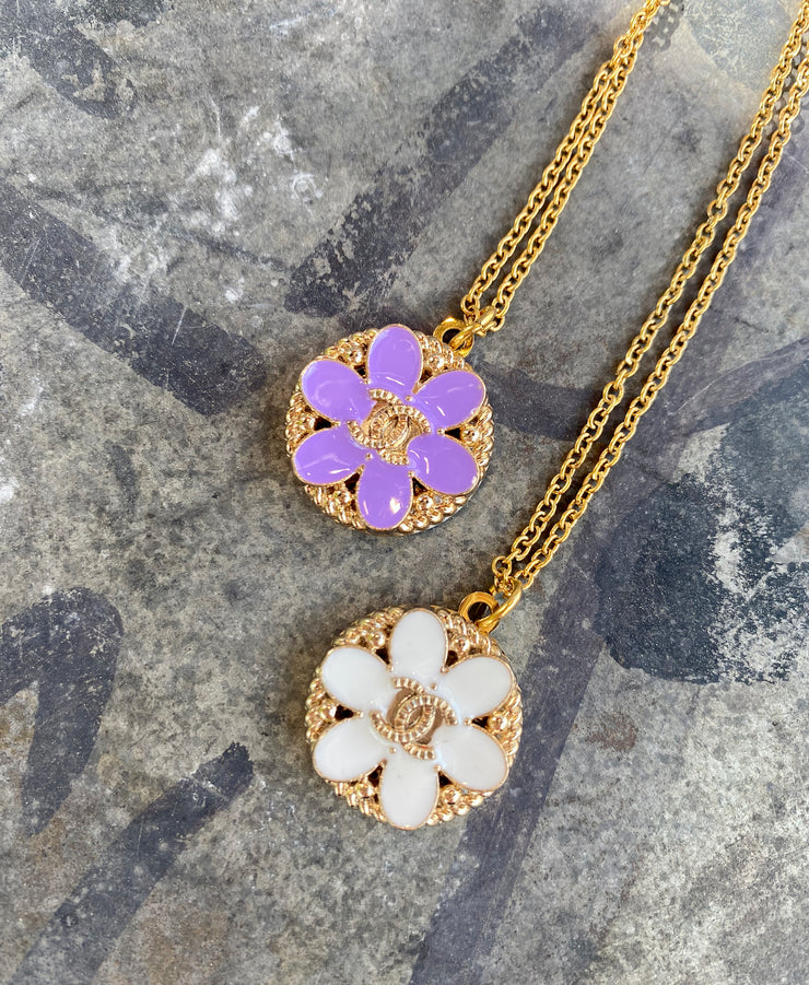 Chanel Redesign Smykke, flower Purple