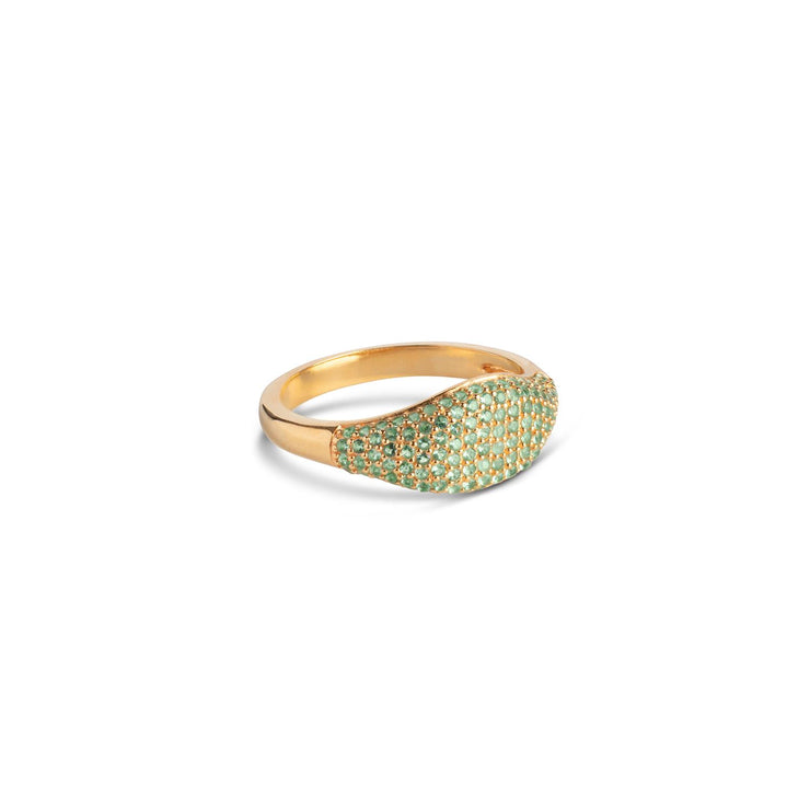 Sparkling Mary Ring Green/Gold