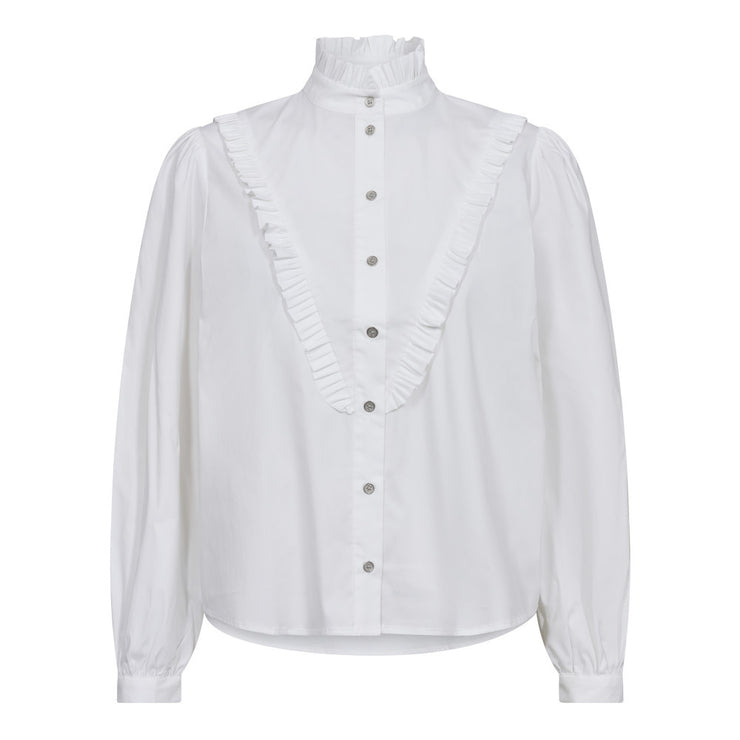 SandyCC Frill V-Shirt White