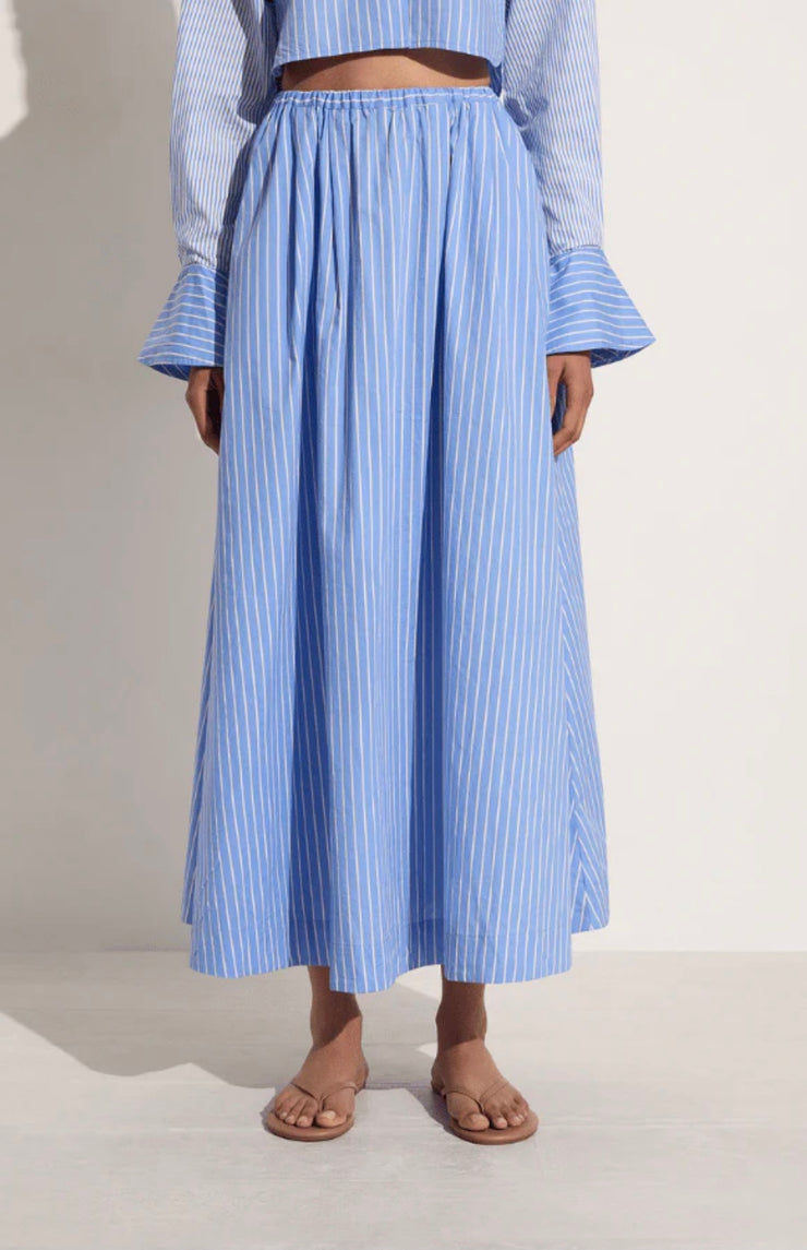 Scanno Skirt Blue Stripe