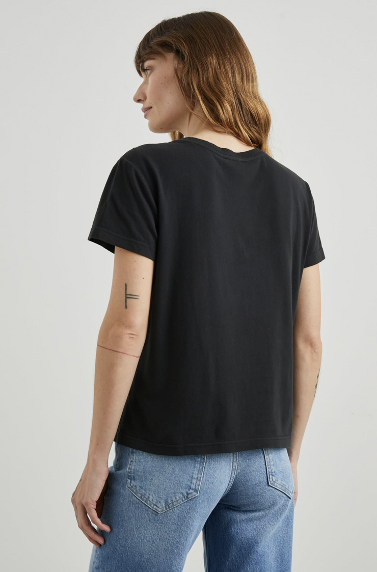 The Classic Crew Tee Washed Black